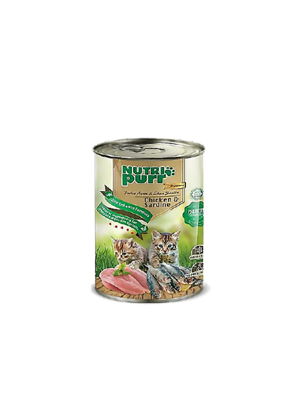 Nutri Purr Makanan Kucing Basah Tin Perisa Ayam Ikan Sardin