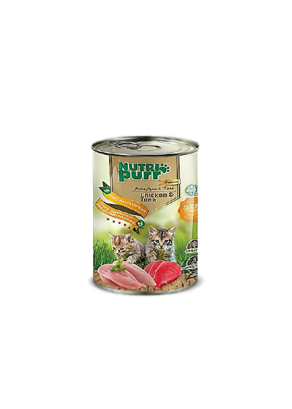 Nutri Purr Makanan Kucing Basah Tin Perisa Ayam & Tuna