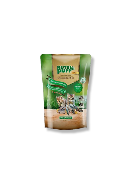 Nutri Purr Makanan Kucing Basah Pek Perisa Ikan Sardin