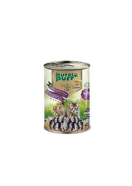 Nutri Purr Makanan Kucing Basah Tin Perisa Ikan Laut